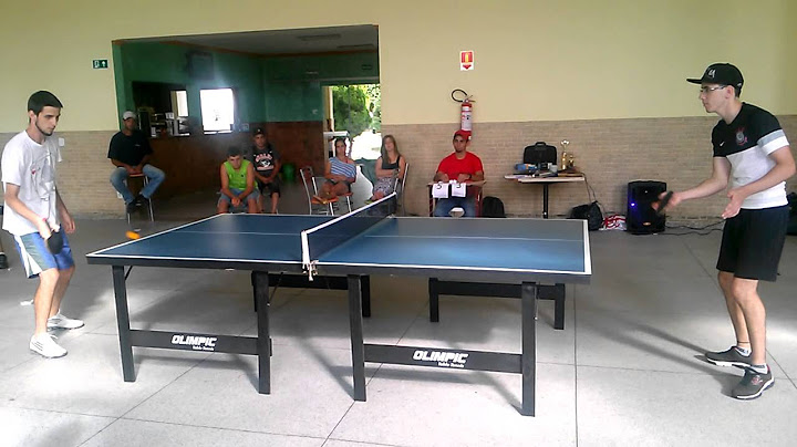 Final do 1° torneio amador de tênis de mesa do clube ADC Delphi Paraisópolis-MG