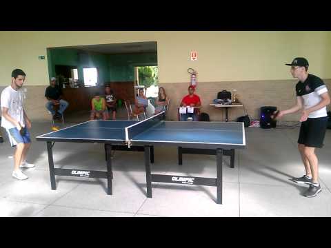 Final do 1° torneio amador de tênis de mesa do clube ADC Delphi Paraisópolis-MG