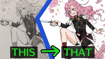 [MediBang] From Traditional to Digital - Extract lines tutorial!