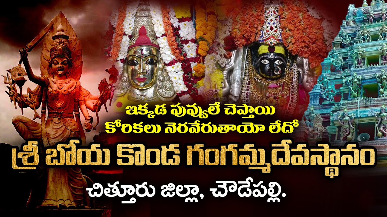 బోయకొండ గంగమ్మకు 450 ఏళ్ల చరిత్ర Boyakonda Gangamma Temple | Chittoor District | @viswabharathtv