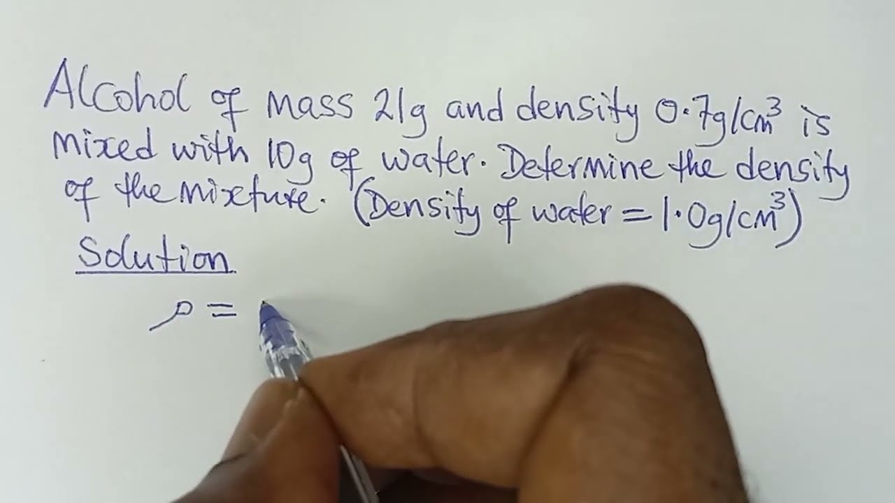 Physics Question || How to Find Density of Mixture of two Liquids