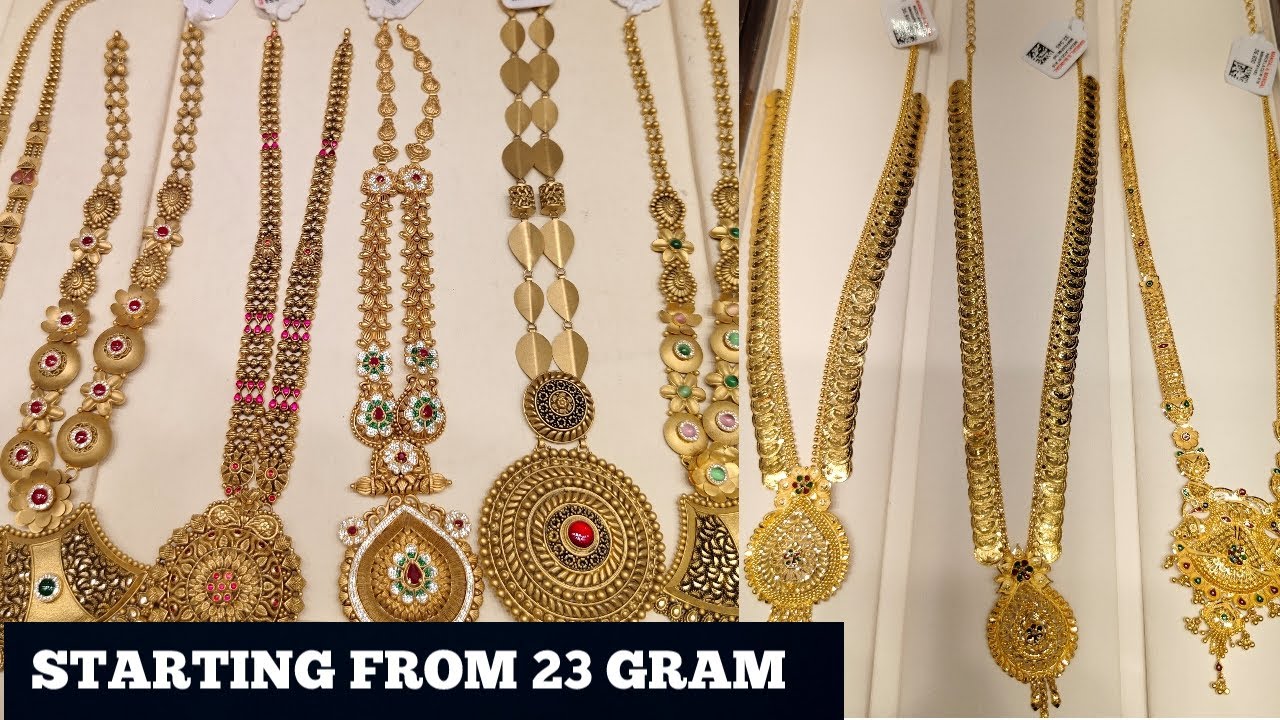 23 Gram haram collections/ Antique haram collection/ Trichy Mangal and Mangal gold collections.