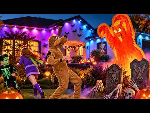 I Recreated Scooby-Doo for Halloween with Govee Outdoor Lights!
