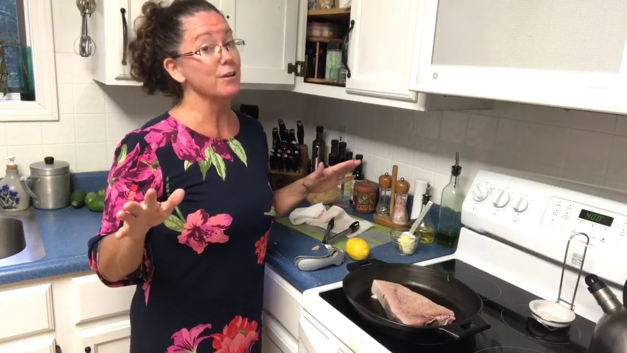 Swordfish in our cast iron YouTube