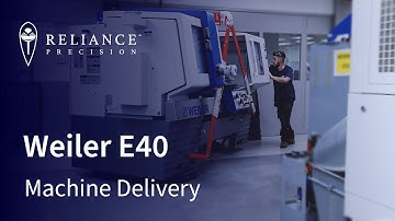 Weiler E40 Cycle Controlled Lathe Arriving at Reliance Precision