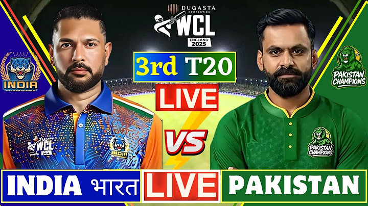 🔴India Champions vs Pakistan Champions, WCL Live - Score | World Championship of Legends, IND vs PAK