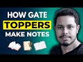 Topper's strategy to make Notes | GATE Computer Science | GATE CSE