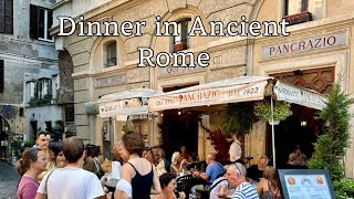 Hidden Restaurant In Rome Built On Ancient Ruins Dining At Da Pancrazio Near Campo De Fiori