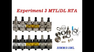 SS316 Experiment 3 MTL/DL 22MM 2.5ML Tank Atomizer by Wejoytech