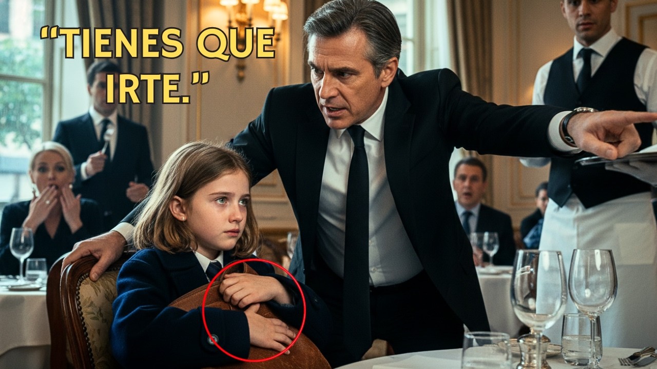 “Estoy esperando a mi papá” — Intentaron expulsarla del restaurante… hasta que la puerta principal..