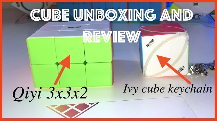 Qiyi Ivy cube keychain + Qiyi 3x3x2 cube unboxing and review | SpeedCubeShop