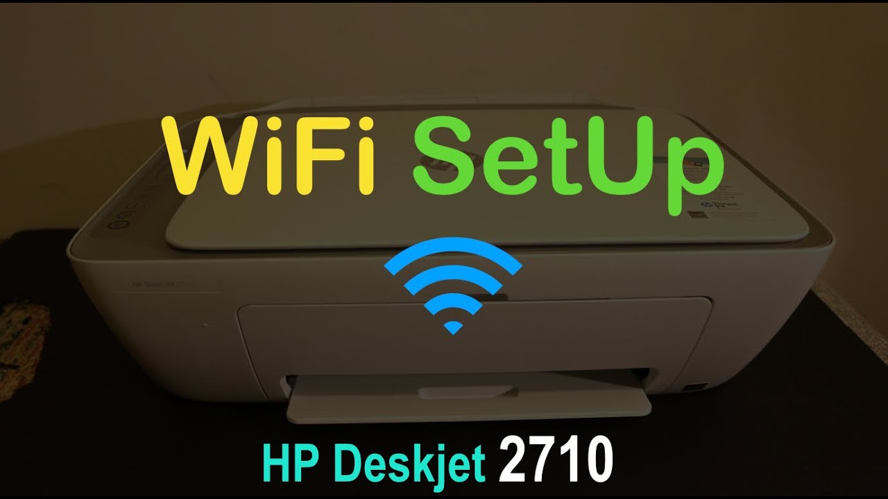 HP Deskjet Learn How To Set Up /Connect To WIFI 
