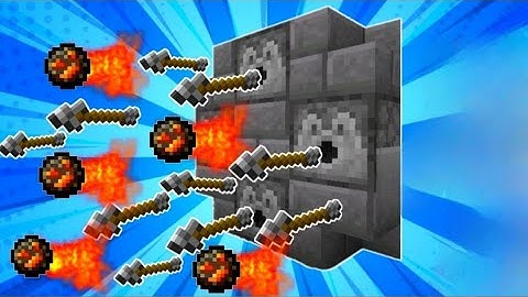 Ultra RAPID - FIRE machine Gun! - Minecraft tutorial (FAST & Easy)