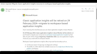 Migrate classic application insights resources to workspace-based application insights screenshot 4