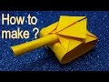 How to make a Paper Tank - Origami Tank