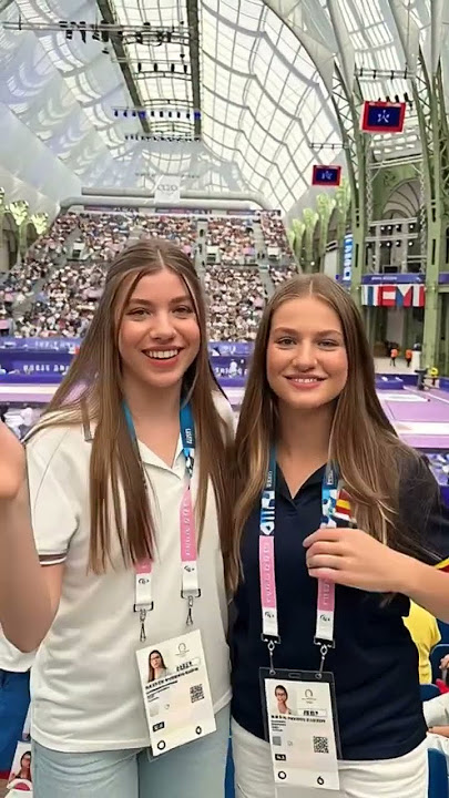 Princess Leonor & Sofia 👑 Beautiful Moments at the Olympics #shorts #spanish