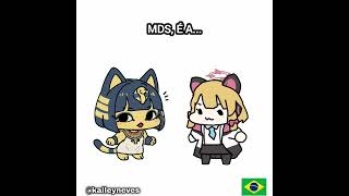 Omg, Its Ankha Imitando A Momoi Meme