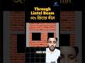 Lintel Beam क्या है? Cut Lintel vs ThroughLintel#Construction#lintelbeam