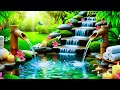Deep Sleep Bamboo Water Sounds 🌙 Soft Piano & Birds Ambience for Relaxing Night & Stress Relief