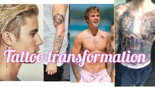 Justin Bieber Tattoo Transformation - 2020