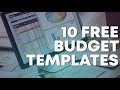 10 Free Budget Templates (Download Now) - YouTube