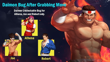 KOF 98 Daimon Bug Unblockable for Athena, Joe & Robert - Fightcade