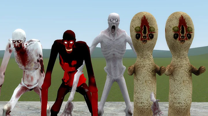 SCP-096 VS OLD SCP-173!! Garrys Mod Sandbox