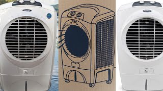 Symphony Master Cool 55XL+ Air Cooler | 3 Speed Powerful Fan Motor | 55 Litres | Unboxing Video Demo