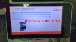 How to Fix Konica Bizhub Error CFA14 Models C224....C364/C368/c284e/c364/C454/C0202/ #اردو  #हिंदी