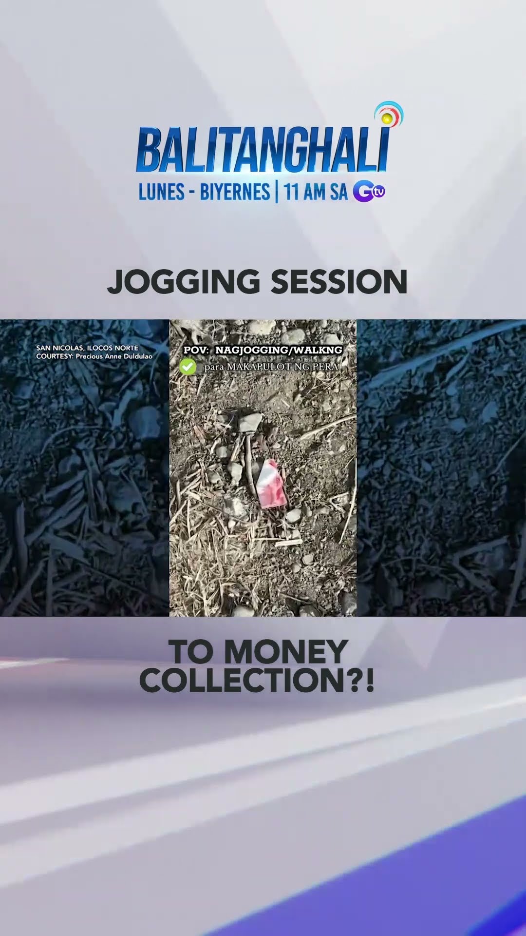 Babaeng jogger, nakapulot ng mga pera habang tumatakbo #shorts | Balitanghali