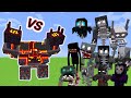 Netherite Monstrosity Vs. Graveyard Monsters in Minecraft