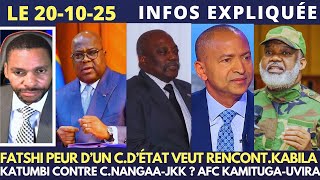 Fatshi Peur De Co. Détat Veut Rencont.kabila En Urgence Katumbi Contre C.nangaa-Jkk ?Afc A Kamituga