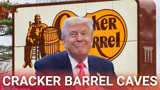 Famous Cracker Barrel caves and dumps new woke logo after Trump joins mass public backlash Wealth