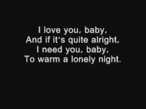 I love you baby - Frank Sinatra lyrics.wmv - Video