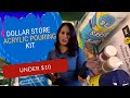 1. Dollar Store Acrylic Pouring Kit - Under $10