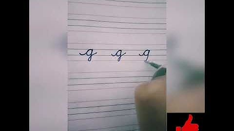 Small g in cursive writing for beginners #cursivewriting #handwriting #creativeskills #art