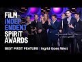 INGRID GOES WEST wins Best First Feature at the 2018 Film independent Spirit Awards