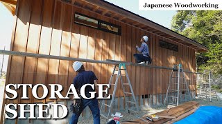 Building a Back-Country Storage Shed with Batten and 3,000 Nails [Carpentry Process Part 1] by Shoyan Japanese Carpenter 123,365 views 1 year ago 22 minutes