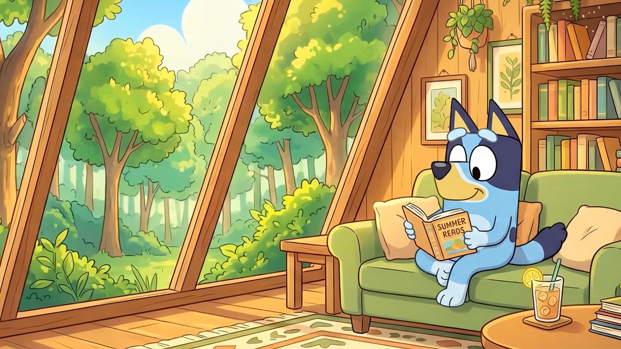 Bluey Window Garden 🌻 Gentle Lofi Beats for Study & Thinking 🎨 Creative ...