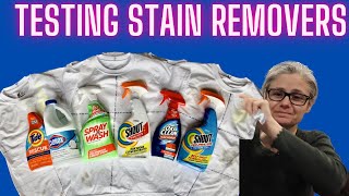 Stain Removers Tested! Tide Rescue, Spray n' Wash, Oxi Max Force, Shout, Shout Advanced, & Bleach!