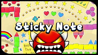 Geometry Dash - Sticky Note (Insane Demon) by universedevon I Ultron47