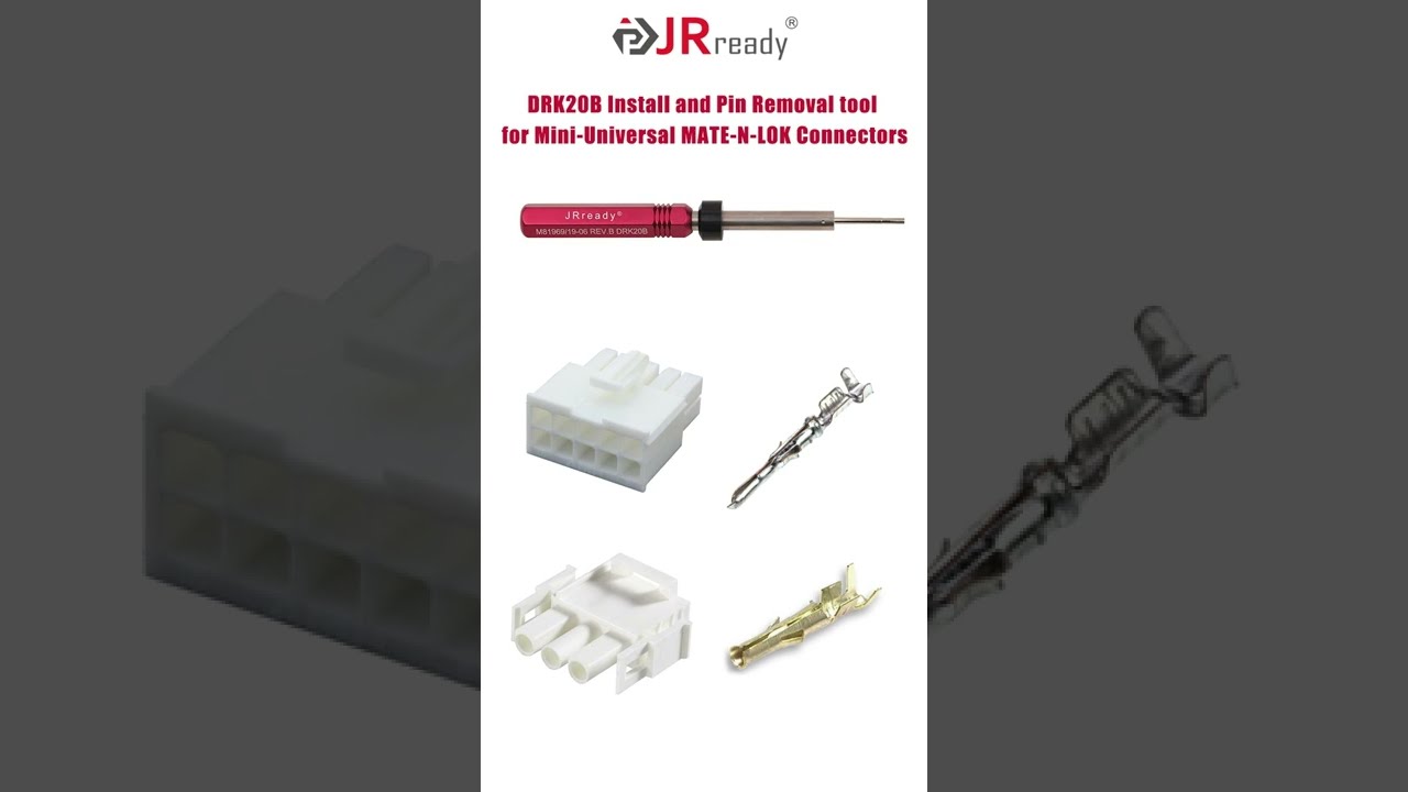 DRK20B Install and Pin Removal tool for Mini-Universal MATE-N-LOK Connectors#connectors #automotive