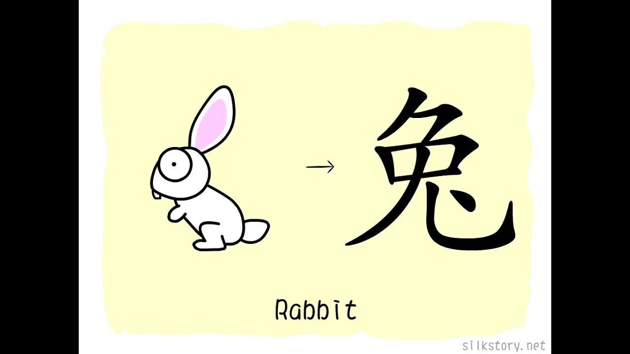 The Story of Chinese Character : 兔 - YouTube