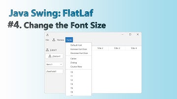 Java swing - FlatLaf: #4. Verander de lettergrootte