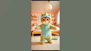 Tim Burton HD Effect Dance Cat #catdance #catshorts #animaldance