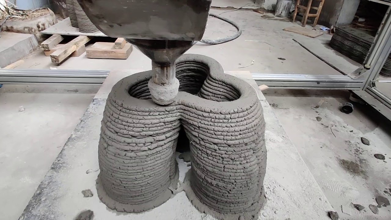 CERAMBOT Tong Concrete 3D Printer | 3D Printing with Portland Cement