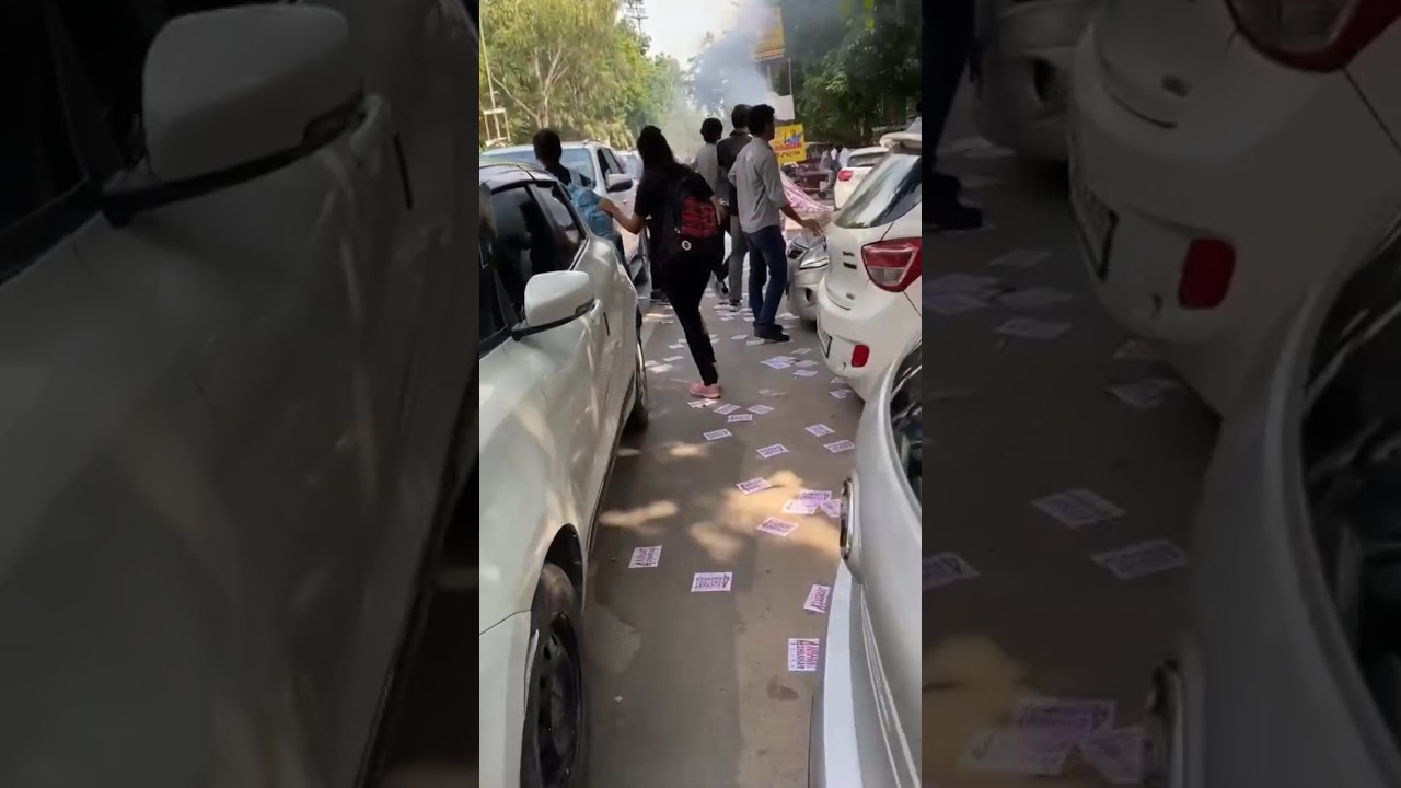 Delhi University Election results celebration 