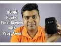 Hindi | JIO 4G Router Long Term Review, Pros, Cons, Comparison