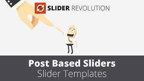 Slider Revolution 4.0 - Post based Slider