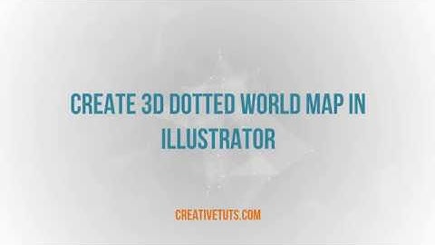 Creating 3D Dotted World Map using Illustrator